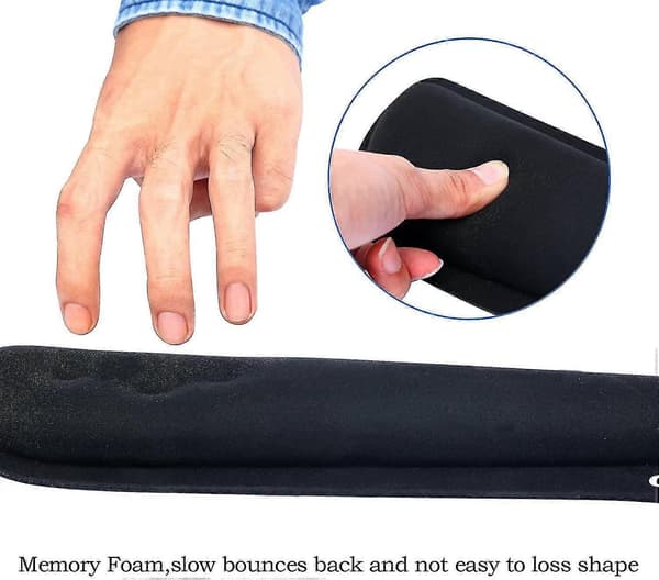 Tangentbords handledsstöd och mus Gel Memory Foam handledsstöd [D]