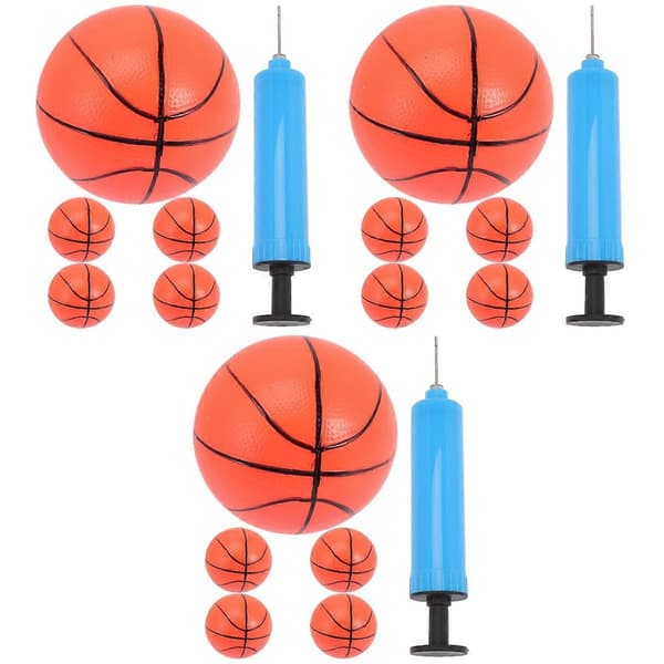 Uppblåsbara basketbollar för barn Mini basketbollar med pump 3 set [WSY]