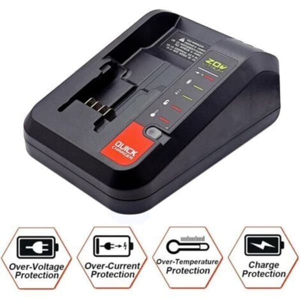 Rask batterilader for BLACK+DECKER BD2A - 10,8 20V 0.3 kg