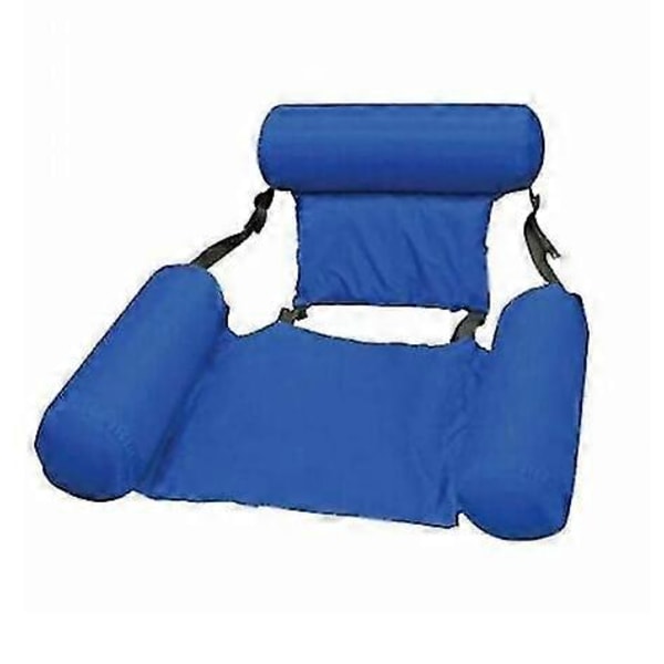 Uppblåsbar stol för poolen, Lazy Water Bed Lounge Chair Leksak[D] Blue