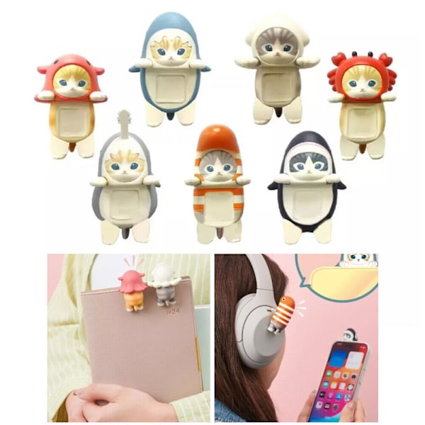 1/2 stk. Sonny Angel Hippers X Mofusand Figur Blind Box Mini Figur Gaveleker [YJD] 2PCS