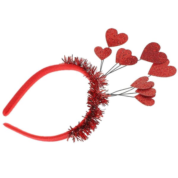 1 stk. Hår Hjerte Dekor Hårbøjler Hårtilbehør til Valentinsdag Fest[D]