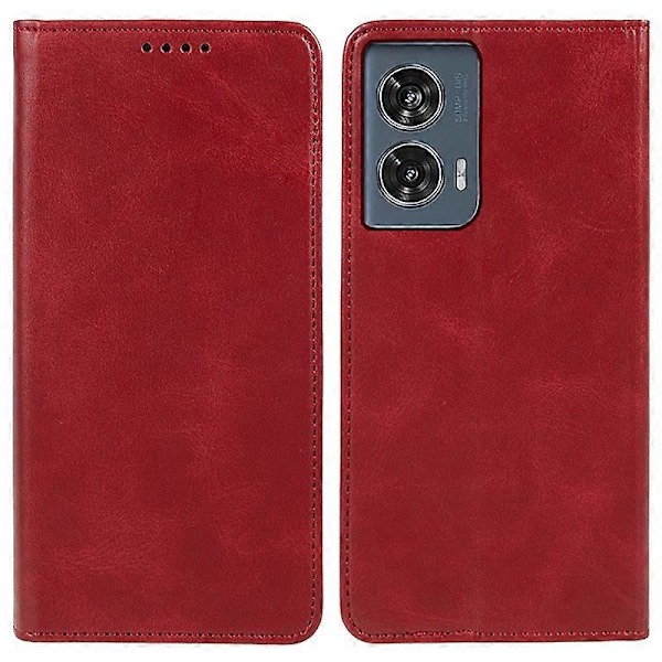 Plånboksfodral i läder för Motorola Edge 50 Fusion med magnetiskt automatiskt stängning Multicolor Style E