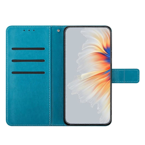 Til Samsung Galaxy A55 5G Etui Mandala Blomster Læder Flip Wallet Cover Multicolor Style C