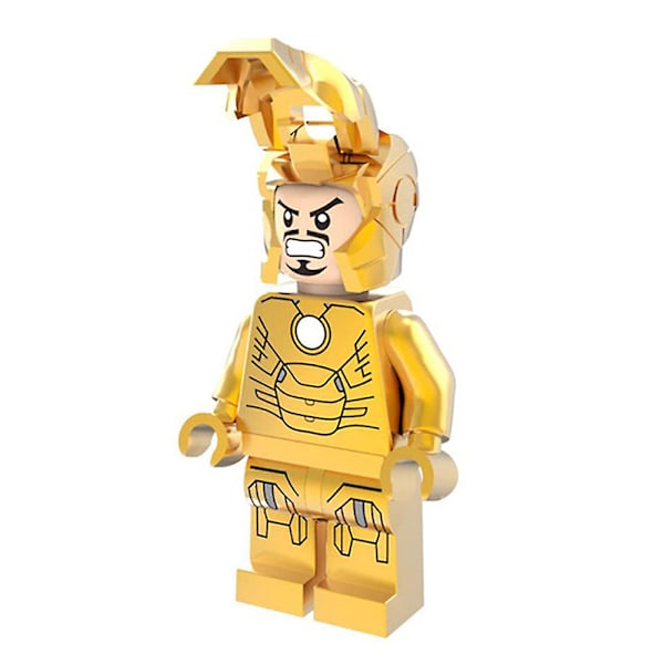 Super Hero Mr Gold Imperial Stormfrooper Iron Man Kokoamisteltava Rakennuspalikat Leikki