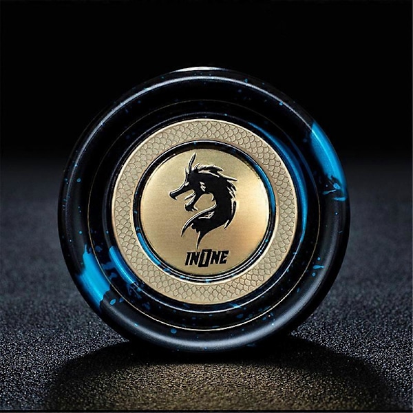 MIMIGO Professionell Yo-yo Boll Aluminium 6061 Oresponsiv Yo-yo med Rostfritt Centerlager och Rostfri Axel, Svart Yoyo med 10 Ersättnings[D] STYLE 1