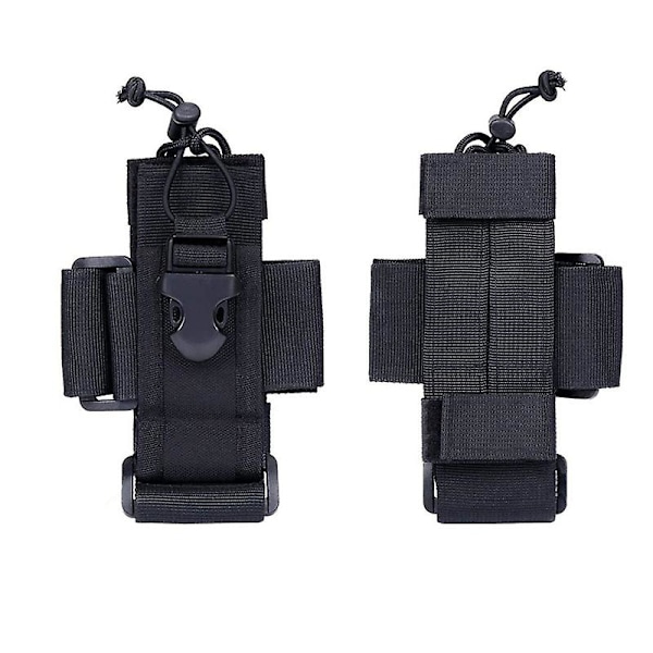 Justerbar Taktisk Radiohållare Väska Molle Tvåvägsradio Holster Fickhållare Oxford Duty Militärt Förvaringsfodral Walkie