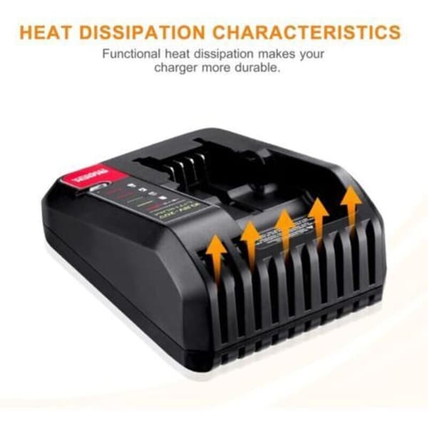 Rask batterilader for BLACK+DECKER BD2A - 10,8 20V 0.3 kg