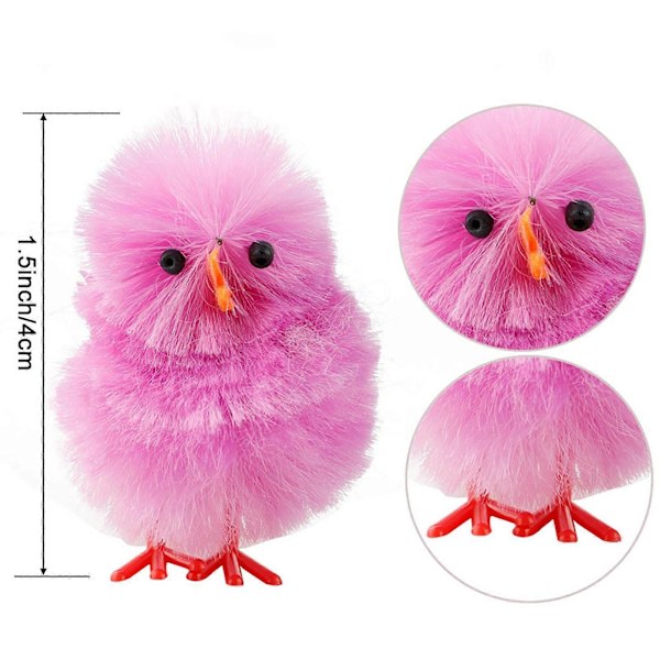 Mini Påskkycklingar, 36-pack Färgglada Påsk Chenille Kycklingar Set, Realistiska Underhållningskycklingar, Söta Påskkycklingar, Påskäggsjakt Kycklingar, Påsk style1771