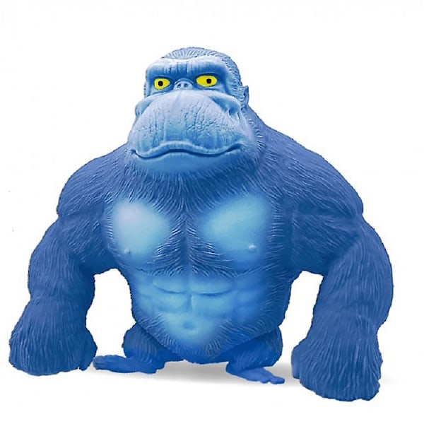Stretch Gorilla Figur, Latex Apa Gorilla Leksaker, Anime Figur Leksaker Latex Gorilla, Mjuk Stretchbar Gorilla Leksak, Gorilla Figur för Barn