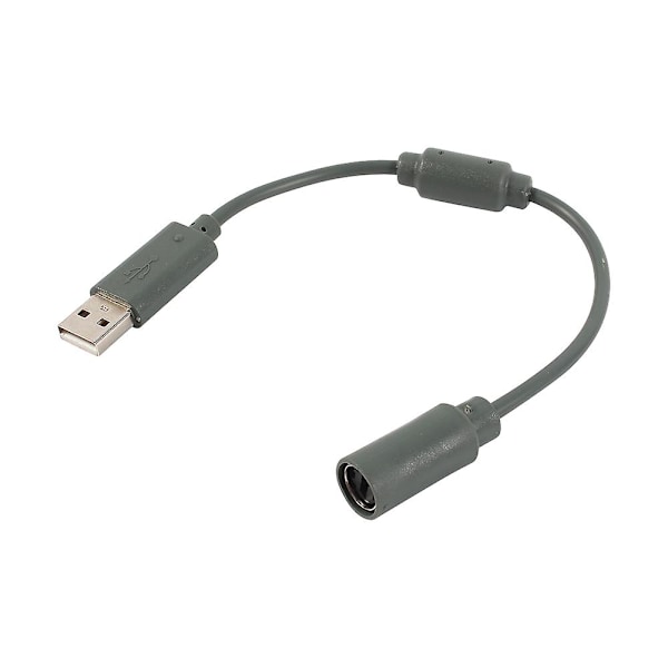 Ersättningskabel för trådbunden Xbox 360-kontroll, USB-anslutning, grå