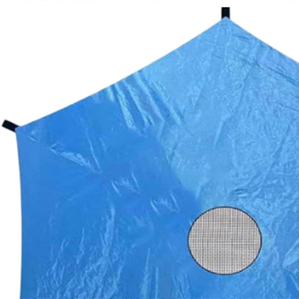 Trampolinskydd Solskydd Trampolintillbehör Trampolinmarkis Trampolintak för Park Utomhus [D] 10ft
