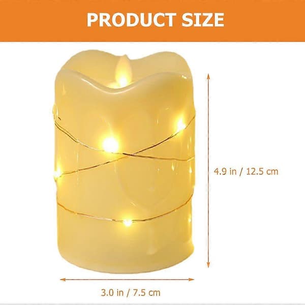 Julelys Lampe LED Lys Flammeløst Lys Julefrokost Dekoration[D]