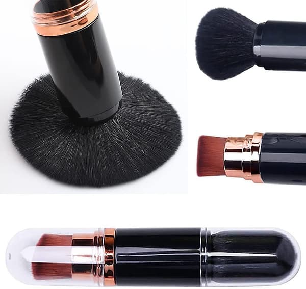 2023 - 2-i-1 Foundation Makeup Brush Foundation Infällbar Kind Makeup Tool[D]