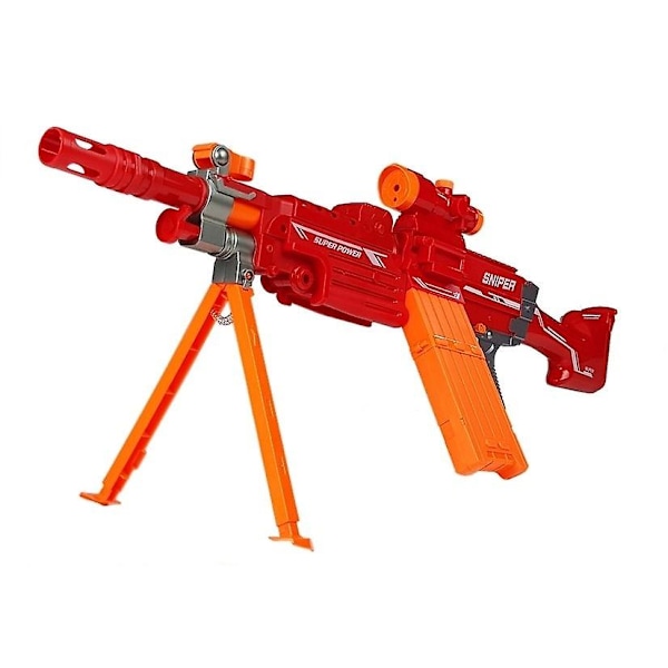 NERF-gevär Sniper röd med 20 skumdartar & skytteövning