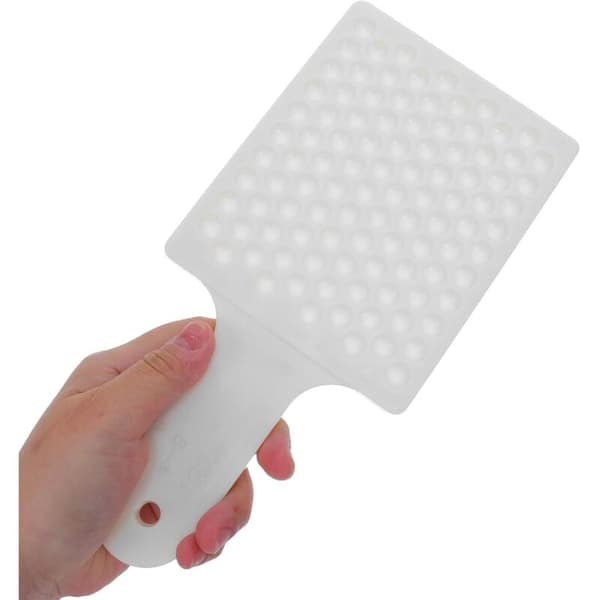 Bærbar frøteller med 100 hull (6-9 mm) i solid hvit plast Noir