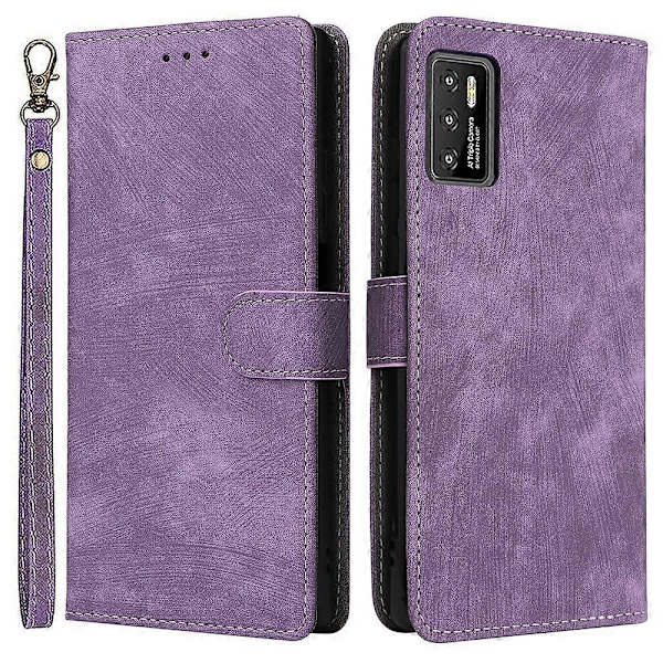 Plånboksfodral för Cubot P50 med RFID-blockering, PU-läder, stativfunktion - Grön Multicolor Purple