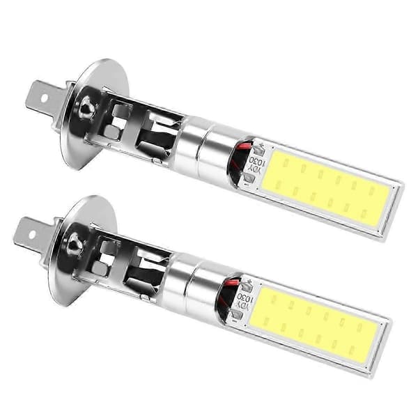 2X H1 Vit 6000K 7.5W COB LED SMD DRL Kördimljus Glödlampa[D]