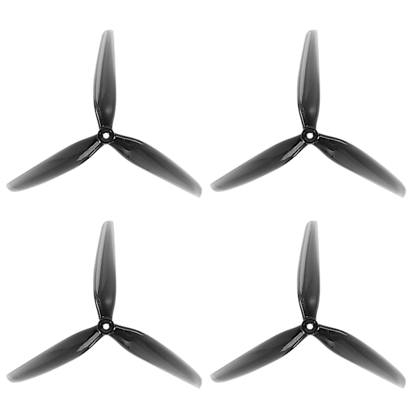 2 Par for HQ Prop 7X4X3 Propeller 7040 POPO Prop 7 Tommer 3-Blads Propeller for RC DIY FPV Racing Drone Black