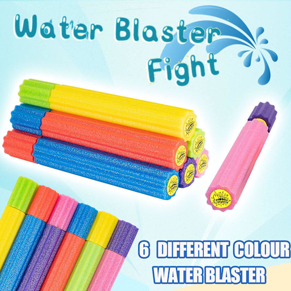 6-pack Skum Vattenpistoler Poolleksaker Set[D] multicolor