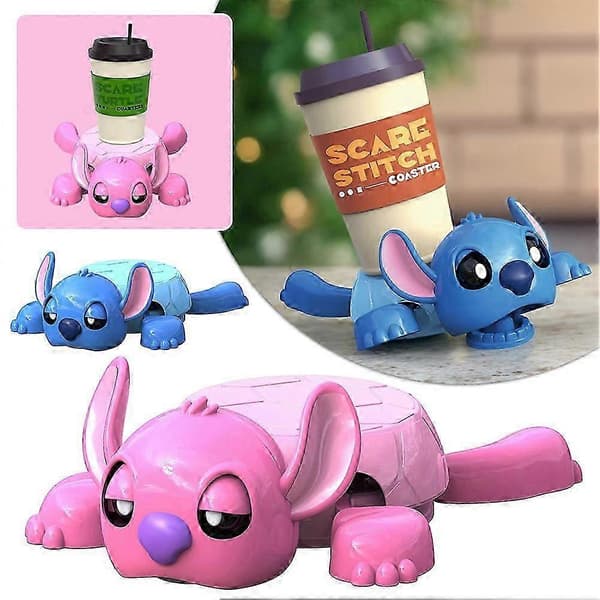 Söt 3D-printad djurunderlägg Unik djurkopphållare för kök[D] Pink