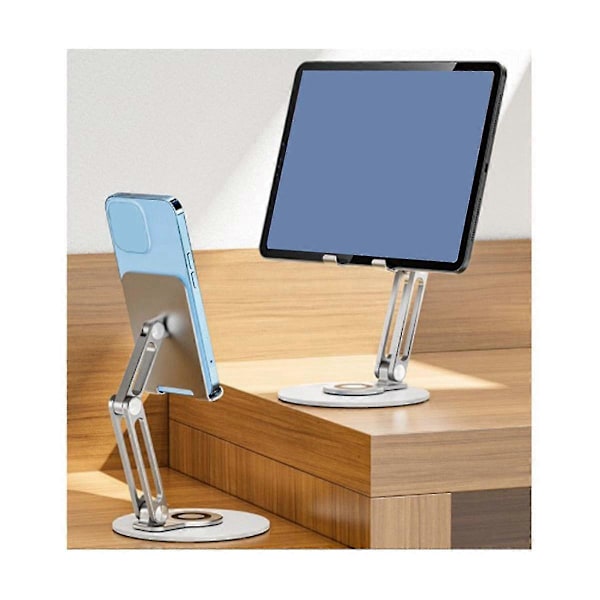 Tablettställ i Aluminiumlegering, Telefonhållare, Stativ, Smartphone-stöd, Bärbar Mobiltelefon