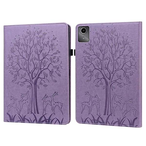 PU Nettbrettveske For Lenovo Tab M11 / Xiaoxin Pad 11 2024[D] Purple