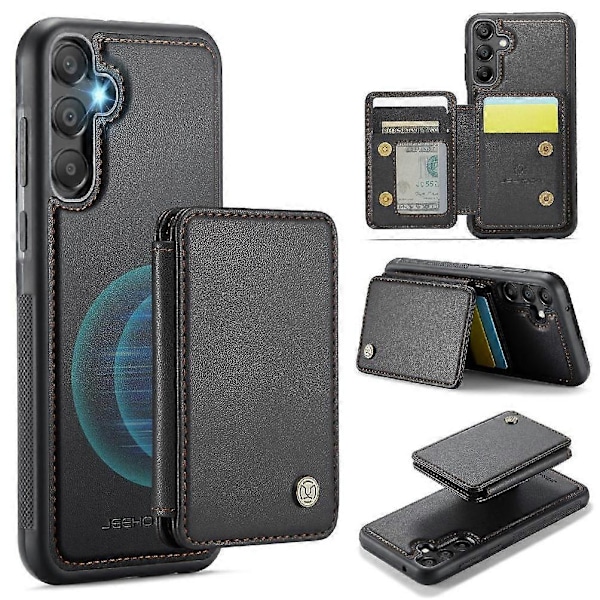 Fodral för Samsung Galaxy A55 5G GANGXUN Telefonfodral Avtagbart Plånboksfodral RFID-Blockering 2-i-1-Funktionalitet Stativfunktion Magnetisk Black