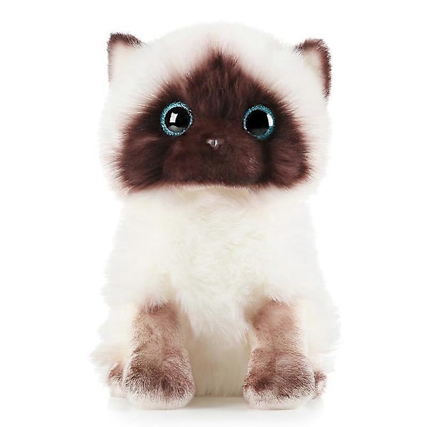 Ragdoll Katt Plyschdocka - 20cm Fylld Djur Katt Plyschleksaker Heminredning Ornament För Barn Flickor Pojkar Presenter