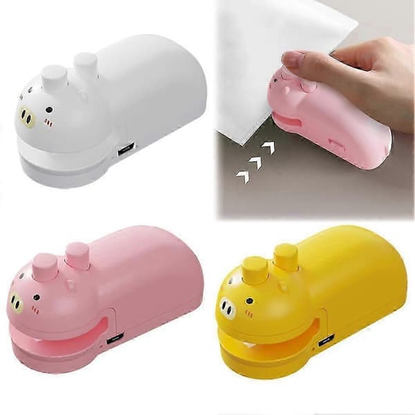 Mini Påsförslutare, Uppgraderad Version av 2 i 1 Värmeförslutare[D] White