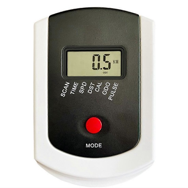 Monitor Speedometer med hjertefrekvens for stasjonære treningssykler, magnetisk sykkel[D] white