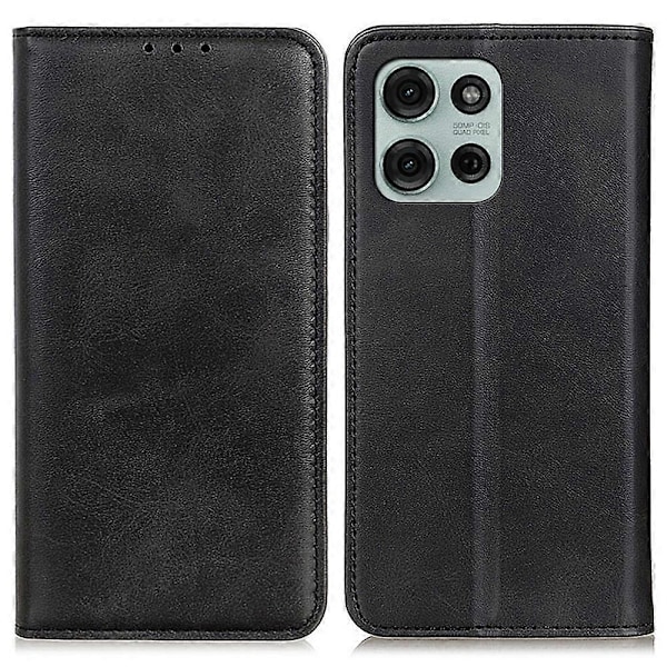 Fodral för Motorola Moto G75 5G - Delat Läder Flip Wallet - Kaffe