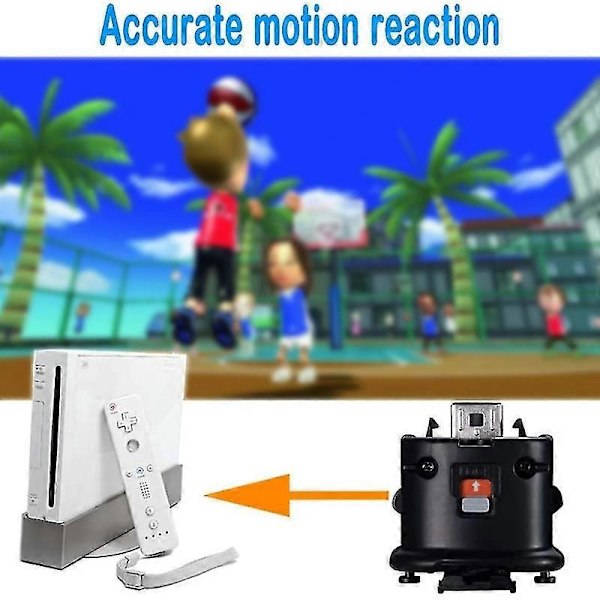 Motion Plus-adapter: Förbättra spelkontrollen med stabil och exakt precisionsrörelsesensoraccelerator för W