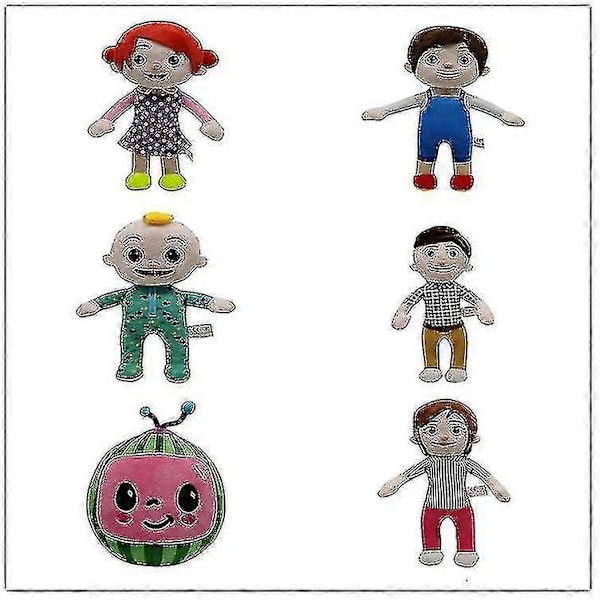 Coco Melon Jj Plyschleksak Anime Docka Födelsedagspresent Present-vattenmelon 15cm