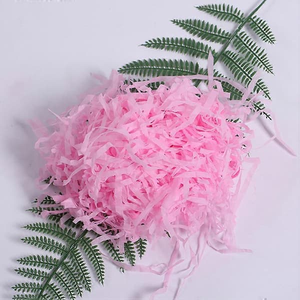 Raffia Rivet Silke Förpackningslåda Tillbehör för 1-pack Rosa Lådfyllning[D]