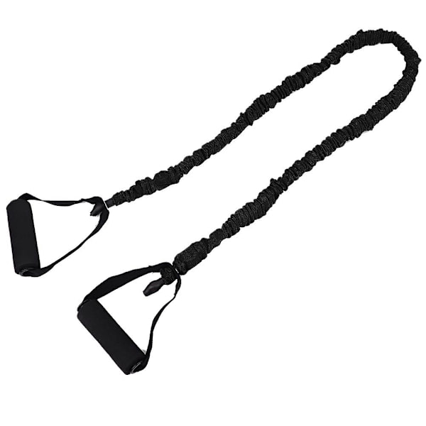 Slids Pull Rope Yoga Modstandsbånd 30lb Sort TPE Elastisk[D]