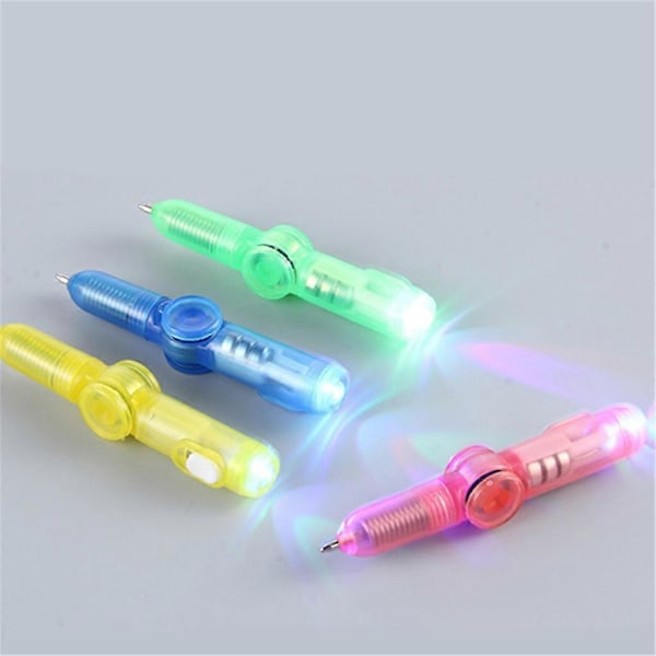 LED Spinner Kuglepen Fidget Spinner Hånd Top Selvlysende EDC Stress[D]
