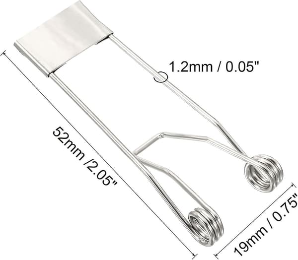 52x19mm Innfelt Spotlight Fjærklips 10 stk. Lysdiode Innfelt Belysningstilbehør Sikkerhetsklemmer for Taklampe