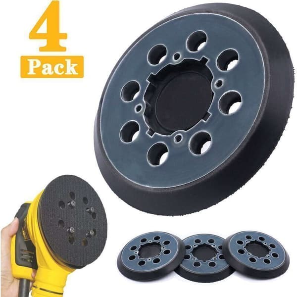 Sett med 4 8-hulls slipeputer for DWE6423 125 mm eksentersliper, blå 0.05