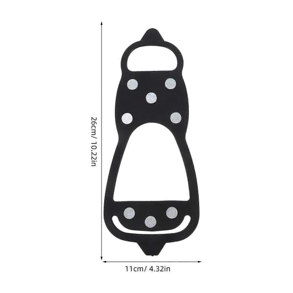 Klätterutrustning 2st Ispiggar Skobroddar för Utomhusgrepp[D] Black 26X11.00X0.7CM