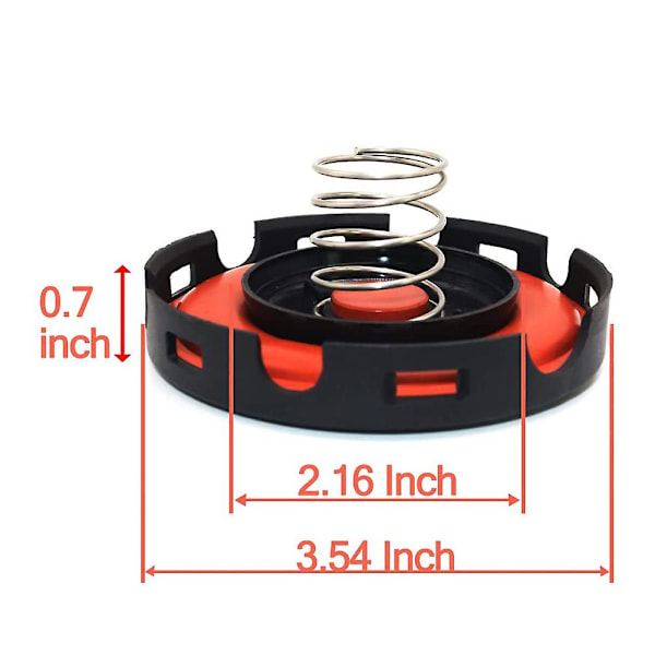 917-064 PCV-ventilmembran reparationskit för Golf Passa A3 A4 A5 A6 Q3 Q5, 917064 Black