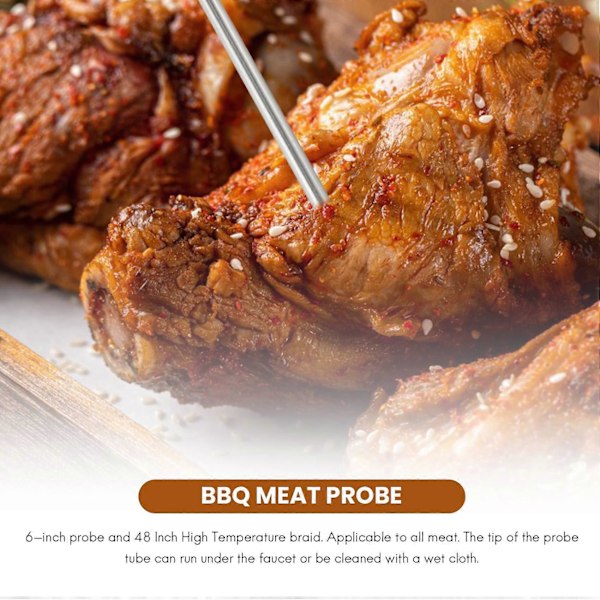 Ersättningsgivare för kött med hög temperatur för pelletsgrillar och pelletsrökare Kompatibel med grillar