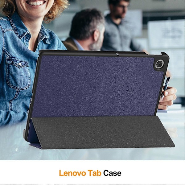 Til Lenovo Tab TB311FU Etui Anti-Drop Læder Stand Tablet Cover[D] Multicolor Dark Blue