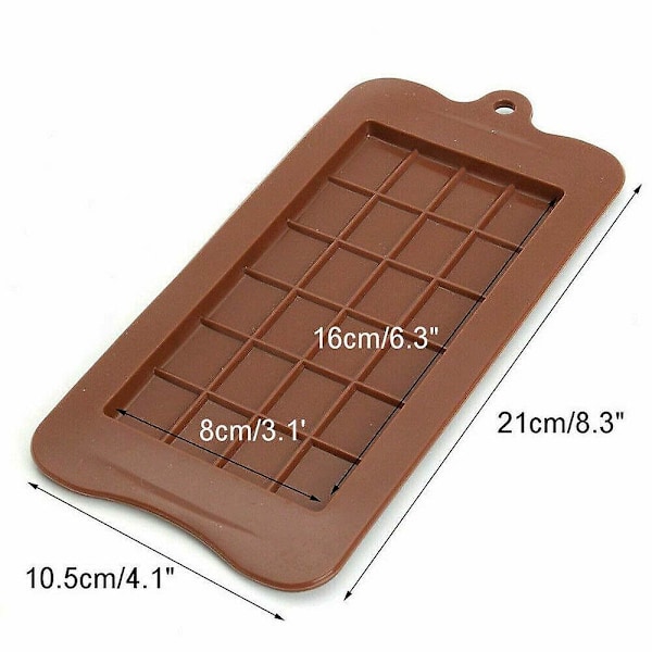 Chokladform Bar Block Slab Silikonkaka Dessertform