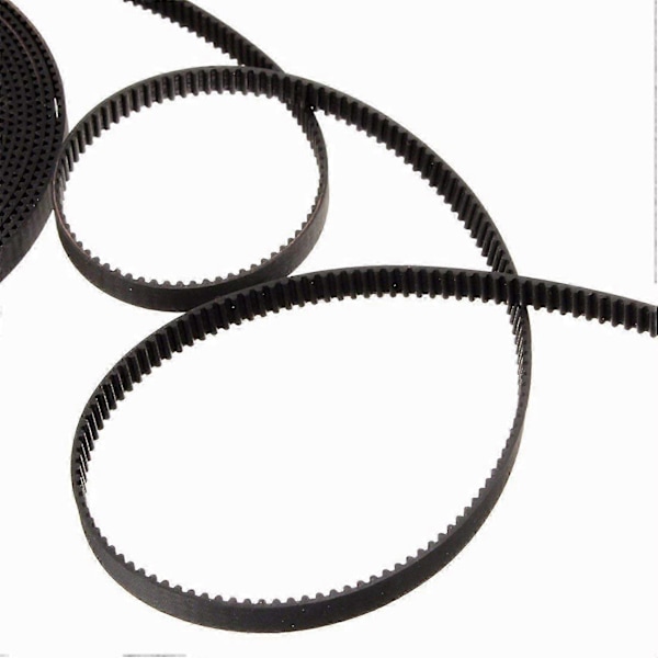 Tannreimhjul, 8 stk 5mm 20 tenner Tannreimhjul og 5 meter Gummi 2mm Steg 6mm Bredde As shown
