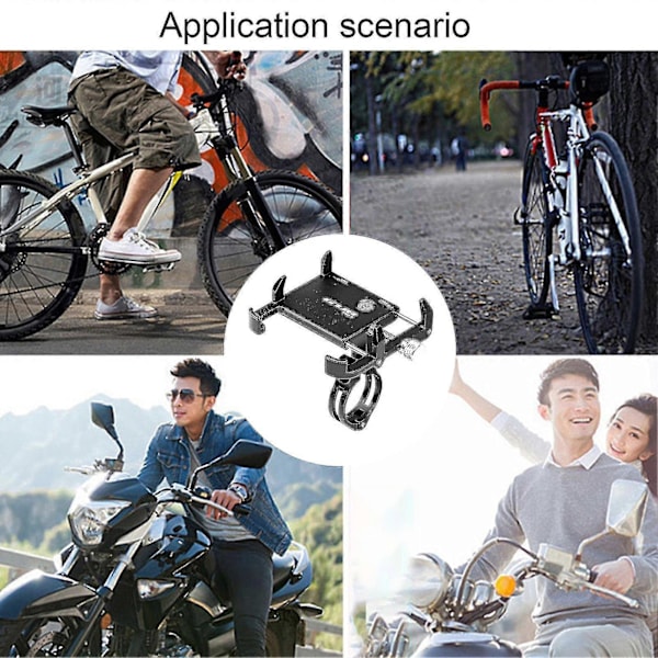 Gub Pro3 Stötskyddande Justerbar Telefonhållare i Aluminiumlegering med Örnkloform för Cykel