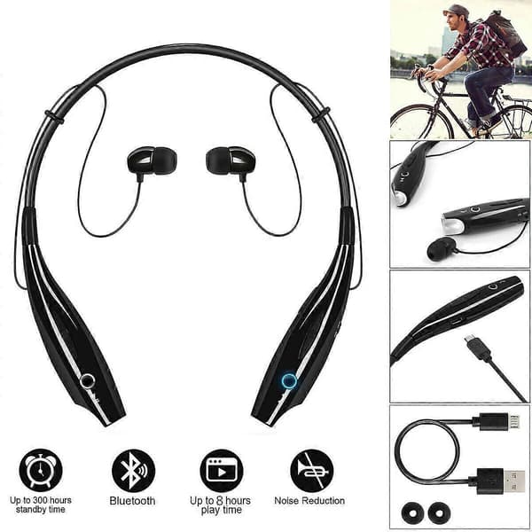 Trådlöst Bluetooth-headset Nackmonterat Sport Stereo[D]