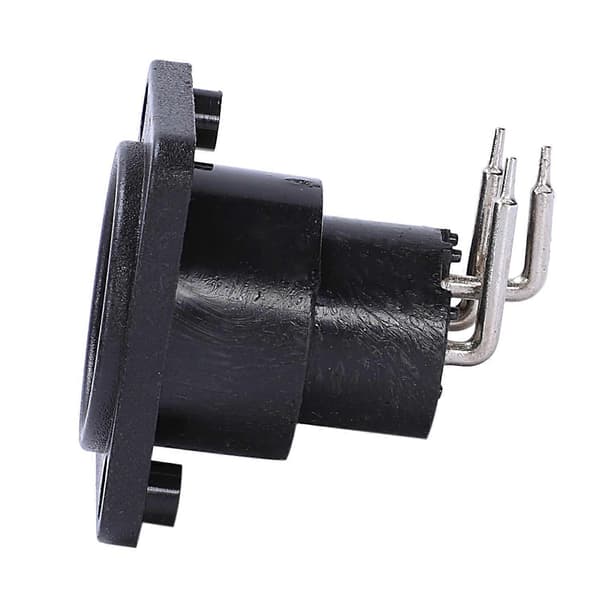 10 stk. Sort XLR 3-benet hun Jack Panel Mount Chassis PCB Socket Connector[D] black