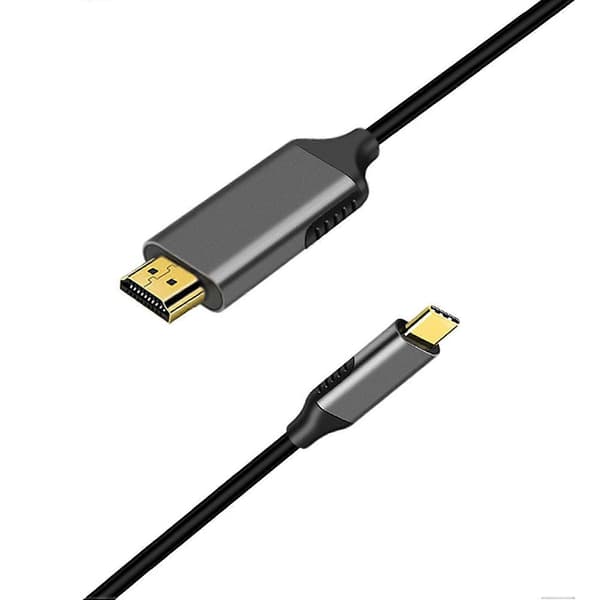 2X USB C til Kabel Adapter 4K 60Hz Kabel Adapter 3 Kompatibel for Android Telefon ChromeBook Etc[D] black
