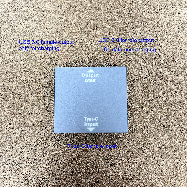 USB-C -kaksois-USB-sovitin USB-C (naaras) - Dual USB (naaras) liitäntälaite